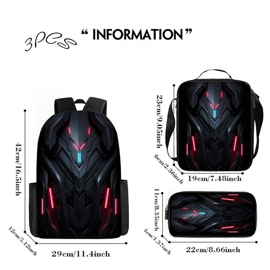 Sci-Fi Esports Backpack Set 3p – Esports Gaming High School recenzja i cena