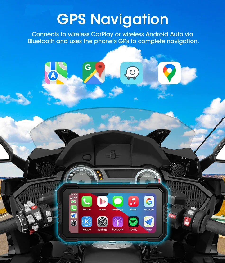6.25 inch Motorcycle Carplay S – Dual Monitor Stand recenzja i cena